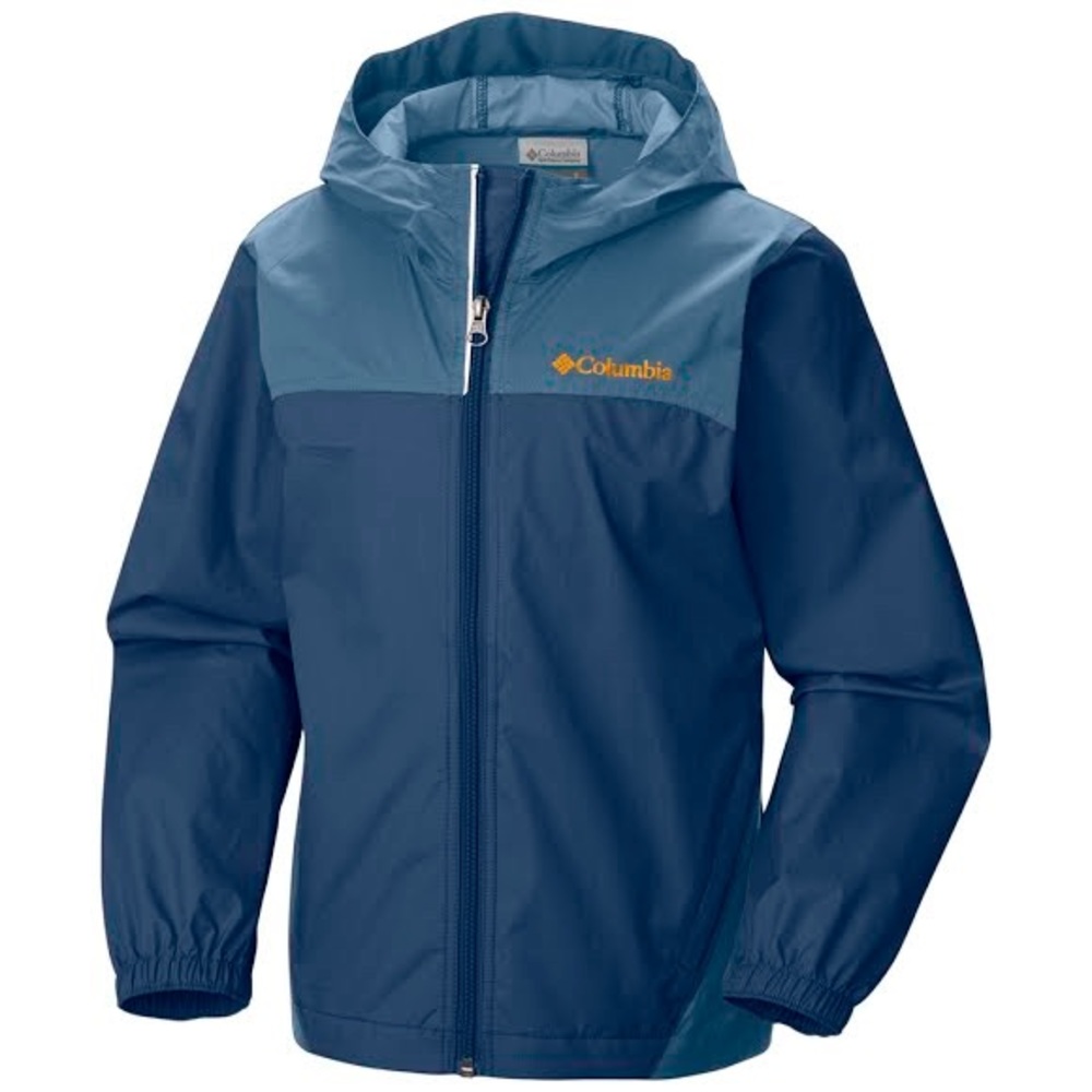 Columbia Boys Youth Glennaker Rain Jacket - Blue M
